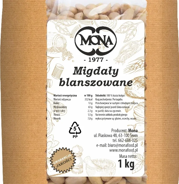 Migdały blanszowane